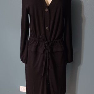 Old Navy black Ponte knit dress